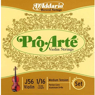 Image of D&#039;Addario Pro Arte 1/16 Scale Medium Tension Violin String Set