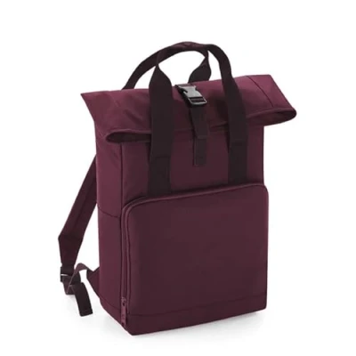 Image of COOZO Twin Handle Roll Top Backpack Burgundy One Size