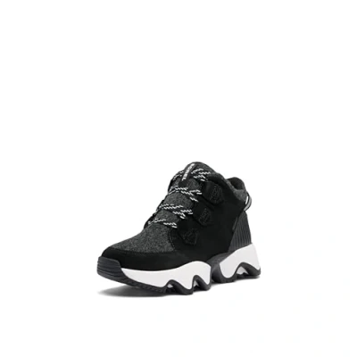 Image of SOREL Women&#039;s Kinetic Impact Caribou Plus Waterproof Boot, Black/Sea Salt, 6.5 UK