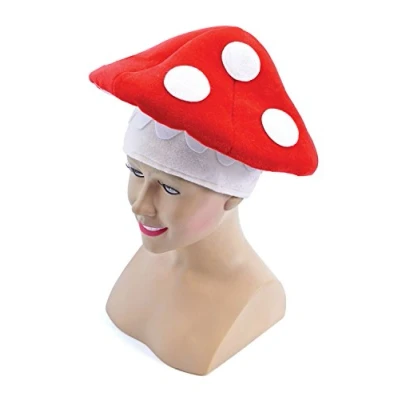 Image of Bristol Novelty BH611 Toad Stool Hat, Unisex Adult, Multi Colour, One Size