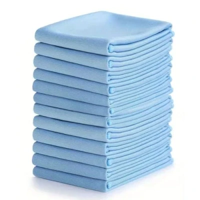 Image of 10 PCS Microfibre Cleaning Cloths, Lint Free Glass Cloth, Polishing Cloths Soft &amp; Absorbent, Reusable Ultra Fine Double Sided Towel for All Purpose(40x30cm )
