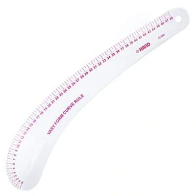 Image of HAND Metric Vary Form Curve Ruler NO.12 248, Flexible, 48cm