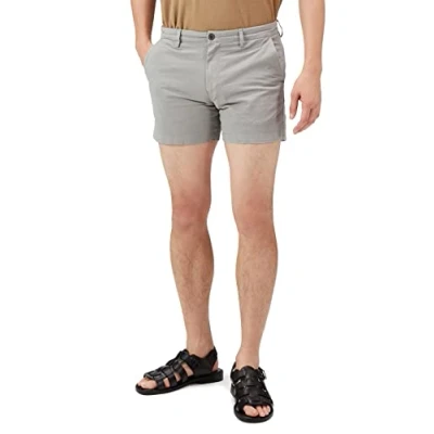 Image of Amazon Essentials Men&#039;s Slim Fit 5&quot; Flat Front Comfort Stretch Chino Short (Previously Goodthreads), Light Grey, 42W