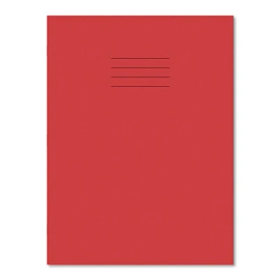 Image of Hamelin A4+ Exercise Books 8mm Ruled 80 page 45 pack in Red