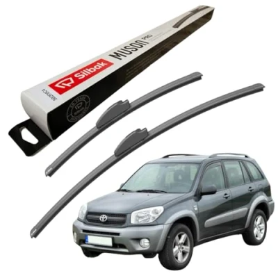 Image of Silbak Windscreen Wipers, for TOYOTA RAV4 (11/2005 11/2012) Wiper Blades, 600mm/400mm