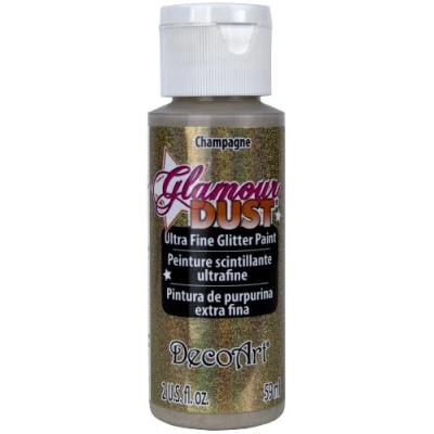 Image of DecoArt Glamour Dust Glitter Paint, Champagne Gold