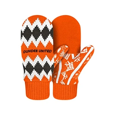 Image of FOCO Scottish Premiership SPFL Football Dundee United Fan Knitted Gloves Mittens