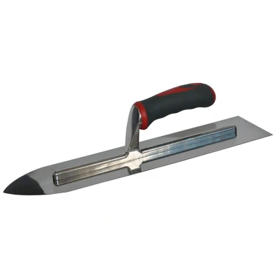 Image of Faithfull SGTFL16SS Soft Grip Flooring Trowel Stainless Steel 16 x 4 inch