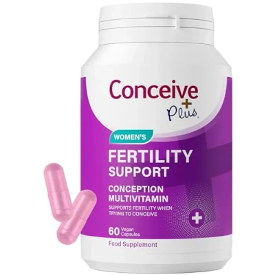 Image of Conceive Plus Fertility Supplements for Women Support Body Regulation &amp; Healthy Female Reproductive System 21 Vitamins Conception 30 Day Supply Hormone Balance, Biotin 60 Capsule
