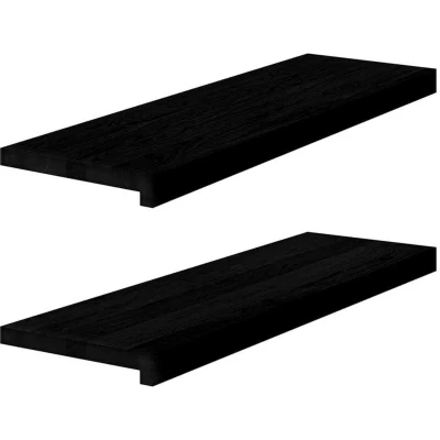 Image of vidaXL Window Sills 2 pcs Dark Brown 80x25x2 cm Solid Wood Oak