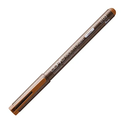 Image of Copic Multiliner 0.03mm Sepia Fine Tip Fineliner with Water Resistant Pigment Ink