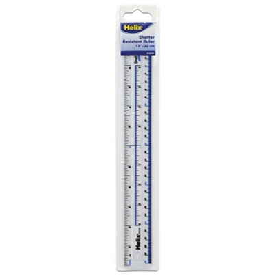 Image of Helix 30cm Shatter Resistant Metric and Imperial Ruler