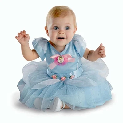 Image of Disguise 129569W EU Cinderella Classic Infant (Eu) Fancy Dress Costume, Girls, Multi, 12 Months