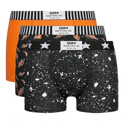 Image of Dim Mens Pack 3 Seamless Fashion Boxers D0C6D man Orange Polyamide Size 2XL