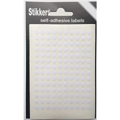 Image of 980 White 5mm Sticky Coloured Dots Easy Peel Self Adhesive Colour Coding Round Labels Circle Stickers