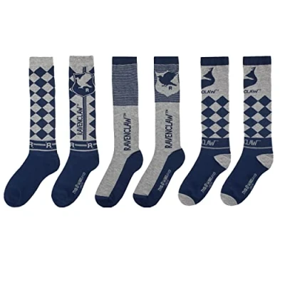Image of Cinereplicas Harry Potter High Socks (3 Pack) 35 to 45 Official Licence, blue