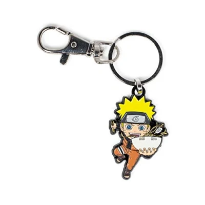 Image of Naruto Uzumaki With Ramen Bowl Enamel Pendant Keychain Bracelet Cute Anime Key Ring Accessories Purse Charm for Handbag, Wallet, Phone Toynk Exclusive