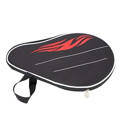 Image of Ping Pong Paddle Bag, Table Tennis Racket Case Pocket Bat Cover Bag with Balls Pouch