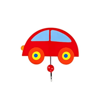 Image of Mousehouse Gifts Children&#039;s Funky Coat Hook Wall for Girls or Boys Nursery Bedroom (Car)