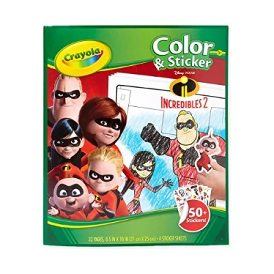Image of Crayola 04 0356 0 000 Incredibles 2 Colour and Sticker