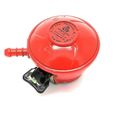 Image of Clip On Gas Bottle Regulator for Patio Gas, Flogas, Calor Propane Bottles 27mm 37Mbar 1.5Kgh