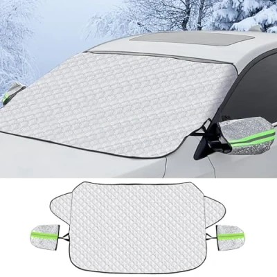 Image of BROleo Car Windscreen Snow Cover for Ford S MAX, All Weather Covers frost UV Ice Protection Accessories