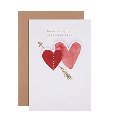Image of Hallmark General Love Anniversary Card Classic Illustration Design