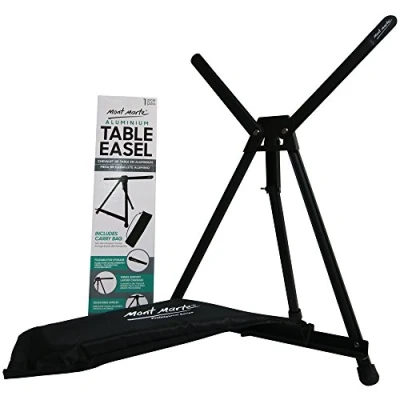 Image of Mont Marte Signature Tabletop Easel 6 Pack with Wings, Holds Canvases up to 20in (50cm) in Height, Angle Adjustment, Includes Carry Bag