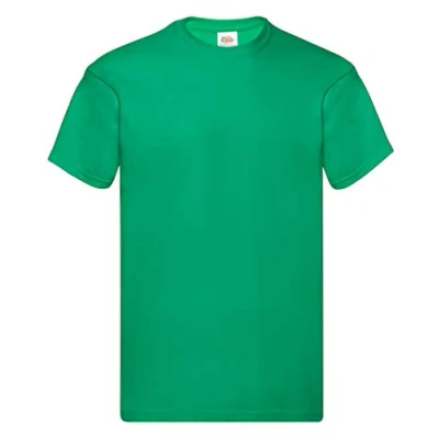 Image of Fruit of the Loom Men&#039;s Original T. T Shirt, Kelly Green, Large