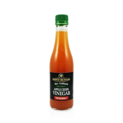 Image of Apple Cider Vinegar with the Mother Raw and Unfiltered 330ml Glass Bottle 11.6 fl. oz.