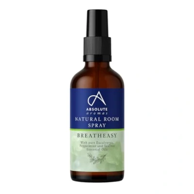 Image of Absolute Aromas Natural Breatheasy Room Spray 30ml A Blend of 100% Pure, Essential Oils Including Tea Tree and Peppermint