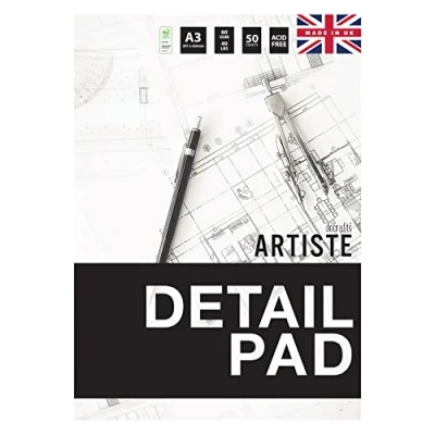 Image of Artiste A3 Detail Paper Pad 60gsm 50 Sheets
