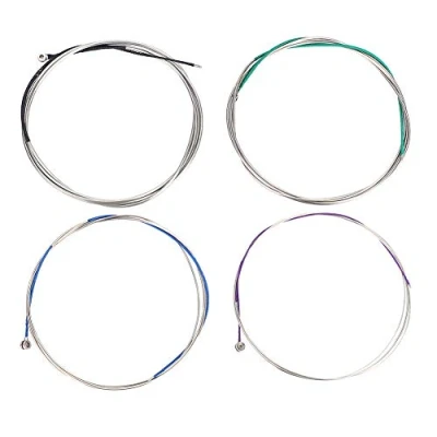 Image of Cello Strings A D G C Steel Wire String Accessories Violin for Full Size 4/4 3/4 Replacement with Colorful Coatings
