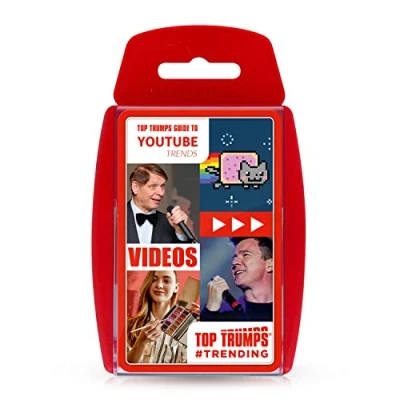 Image of Top Trumps Guide to YouTube trends Specials Card Game, Play with 30 popular including Gangnam Style, Nyan Cat and Rickrolling, educational gifts toys for boys girls Aged 6 plus