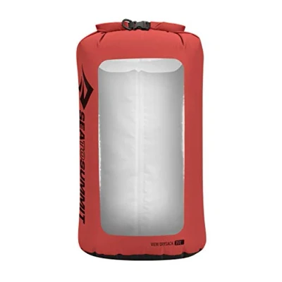 Image of SEA TO SUMMIT View 70D Dry Sack 35 Litres Mountaineering, Mountaineering and Trekking, Unisex, Adults, Red, One Size