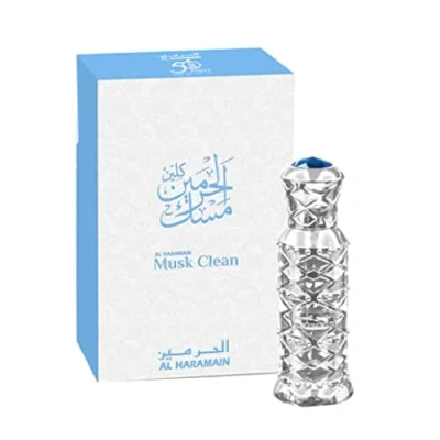 Image of Al Haramain Musk Clean 12ml Attar Oil Luxury Vanilla Perfumes Arabain Unisex Perfume