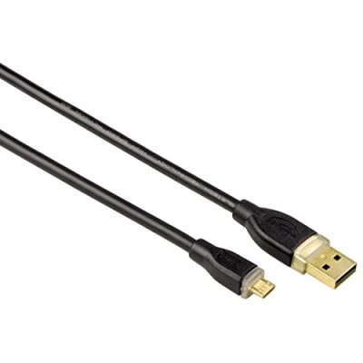 Image of Hama 78419 Usb Connecting Cable, a Plug Micro Plug, 1.8 M, Black