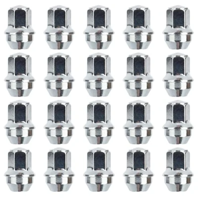Image of ELLIS Excellence Set of 20 Alloy Wheel Nuts, M14 x 1.5, 21mm Hex, Compatible With Ford Transit Custom &amp; Tesla Vehicles More