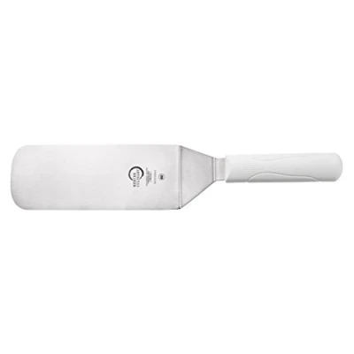 Image of Mercer Culinary M18700WH, White Millennia TurnerHandle, 8 Inch x 3 Inch, Stainless Steel