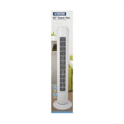 Image of Status 29&quot; White Tower Fan