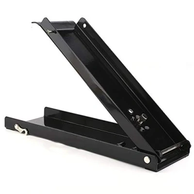 Image of Pedal Can Crusher,16 oz Black Foot Operated Crusher, Heavy Duty Metal Design,12 x 37.5 4.5mm