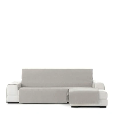 Image of Eysa Rabat practica chaise longue cover 240cm., color 56/light grey, right frontal view