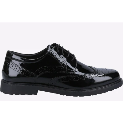 Image of Hush Puppies Verity Brogue Womens Girls Black Size UK 3