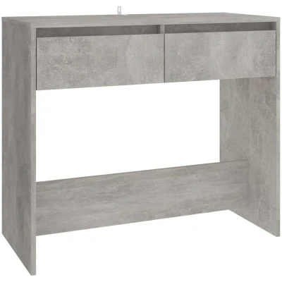 Image of vidaXL Console Table Concrete Grey 89x41x76.5 cm Steel