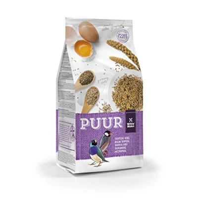 Image of Parrot Essentials PUUR Tropical Bird Seed Mix Premium Canary &amp; Gourmet Finch Food Blend Complete Nutrition to Promotes Vitality Vibrant Feathers 750Gr