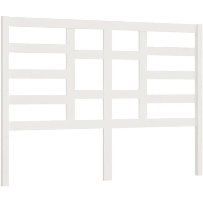 Image of vidaXL Bed Headboard White 166x4x104 cm Solid Wood Pine