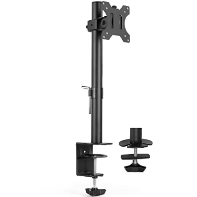 Image of Vivo Single Monitor Adjustable Tilt Desk Mount STAND for 1 LCD Screen up to 32 inches V001C