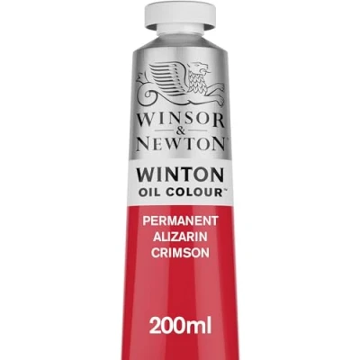 Image of Winsor &amp; Newton Winton 200ml Permanent Oil Colour Alizarin Crimson,1437468