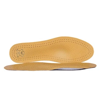 Image of Kaps Orthotic Leather Insoles For Metatarsalgia Forefoot Pain, Orthopedic Full Length Shoe Inserts Men And Women, Master, 45 EUR / 11 UK Men, Natural