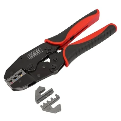 Image of Sealey Ratchet Crimping Tool Interchangeable Jaws